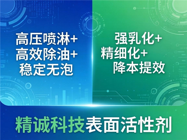 精诚科技高端表面活性剂：全场景适配+高效清洁+环保安全